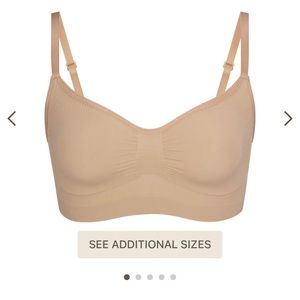 NWOT Skims Seamless Sculpt Bralette Bra Color Clay Size L/XL All Day Wear Bra